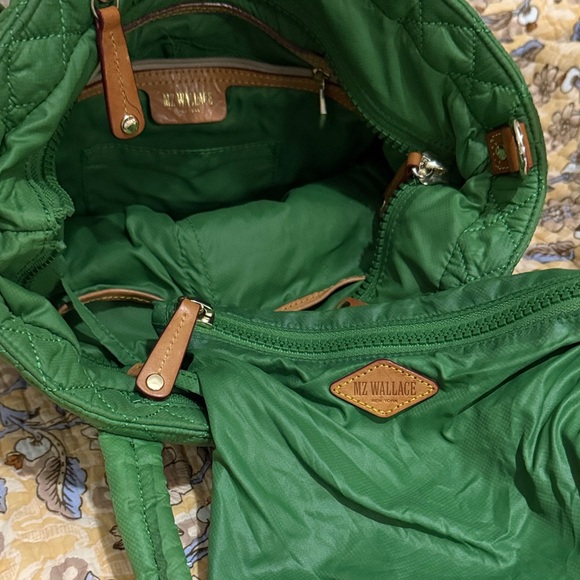 MZ Wallace Vibrant Green Quilted Tote - Picture 3 of 5